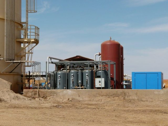 Industrial oxygen PSA installation