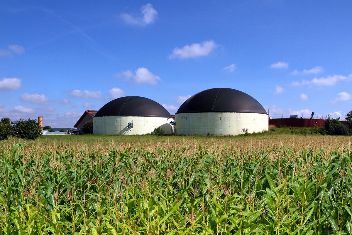Oxygen for biogas upgrading
