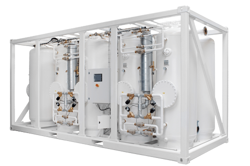 White frame nitrogen PSA solution